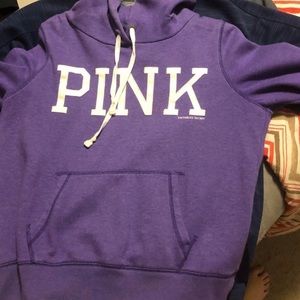 Pink cropped hoodie